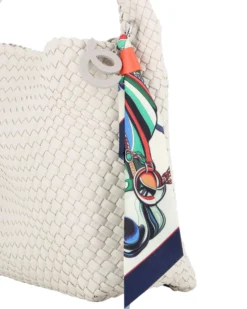 BORSA A SPALLA 1MAN.INTRECC. C/FOULARD