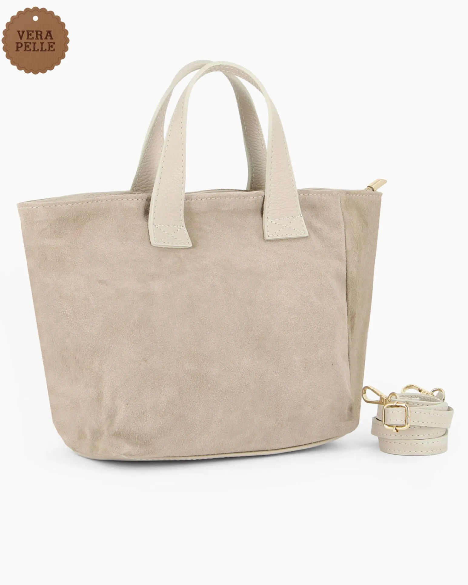 BORSA 2MANICI CAMOSCIO