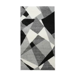 BOYTEKS –  Tappeto Milano grigio con disegno astratto 80x150 cm