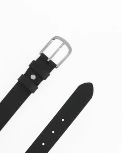 BREZZA DI MARE - Cinta ragazzo nera in VERA PELLE, MADE IN ITALY