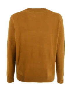 BREZZA DI MARE - MAGLIA MANICA LUNGA DA UOMO OCRA GIROCOLLO F12 CHICCO