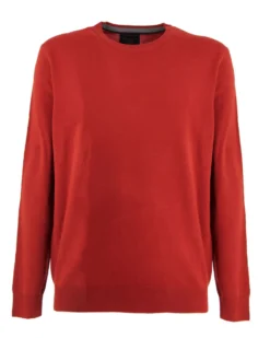 BREZZA DI MARE - MAGLIA MANICA LUNGA DA UOMO ROSSA GIROCOLLO F12 CHICCO