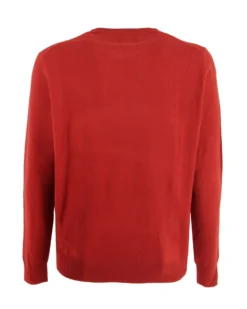 BREZZA DI MARE - MAGLIA MANICA LUNGA DA UOMO ROSSA GIROCOLLO F12 CHICCO