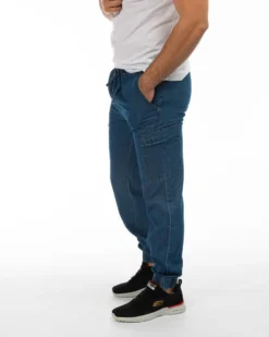 BREZZA DI MARE - UOMO PANTALONE DENIM CON TASCONI