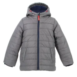 BROKERS - BOY GIUBBINO CON CAPPUCCIO NYLON MELANGE