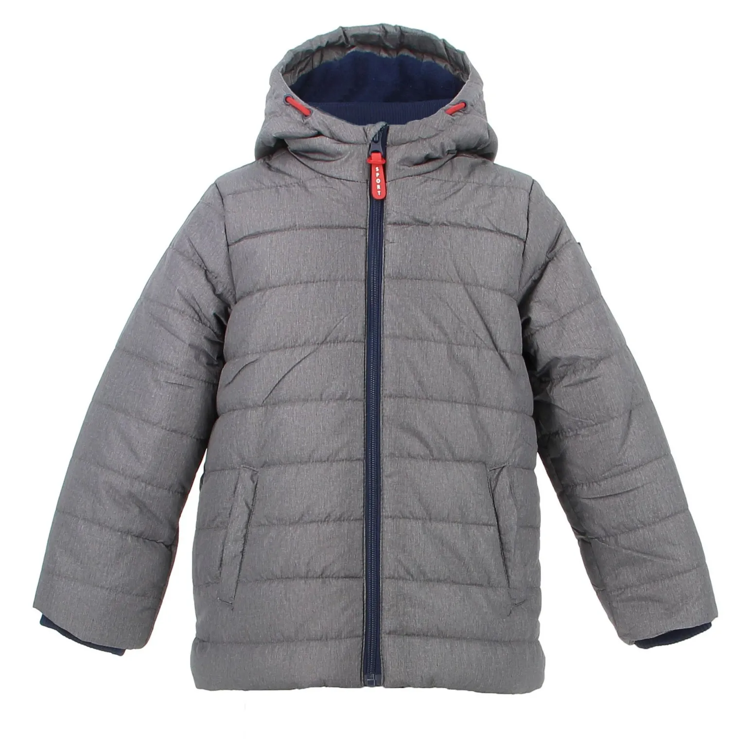 BROKERS - BOY GIUBBINO CON CAPPUCCIO NYLON MELANGE
