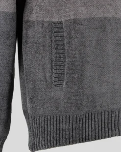 BROKER'S - Maglia manica lunga full zip in ciniglia