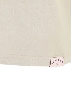 BROKER'S - Tshirt mezza manica beige