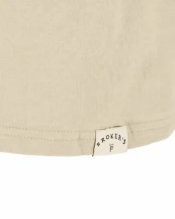 BROKER'S - Tshirt mezza manica con taschino e stampa