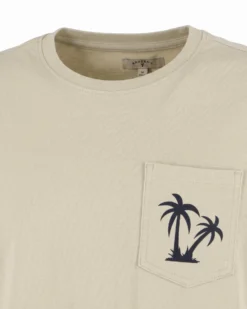 BROKER'S - Tshirt mezza manica con taschino e stampa