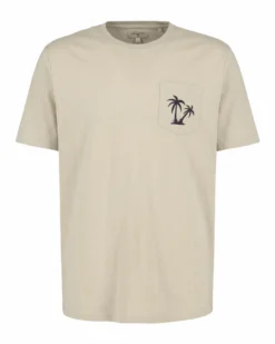 BROKER'S - Tshirt mezza manica con taschino e stampa
