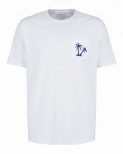 BROKER'S - Tshirt mezza manica con taschino e stampa
