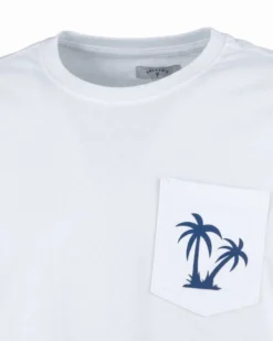 BROKER'S - Tshirt mezza manica con taschino e stampa
