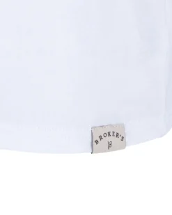 BROKER'S - Tshirt mezza manica con taschino e stampa