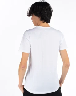 BROKER'S - Tshirt mezza manica con taschino e stampa