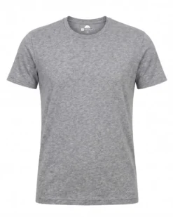 BROKER'S - Tshirt mezza manica con scollo a girocollo BAMBOO grigio