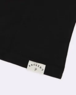 BROKER'S - Tshirt mezza manica nera