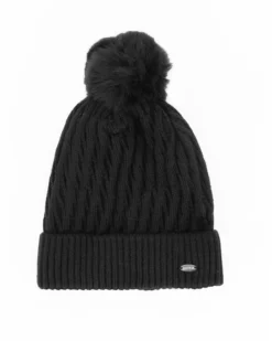 BRUGI - CAPPELLO NERO DA DONNA CON PON PON  -   ZH2H-6435_500