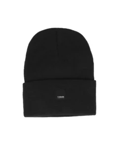 BRUGI - Cuffia nera da uomo con logo centrale