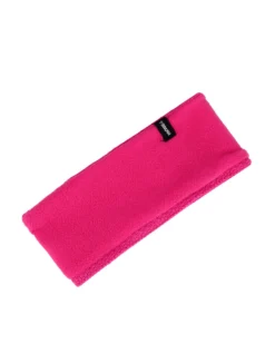 BRUGI - Fascia sci fucsia a maglia da donna con fodera in pile