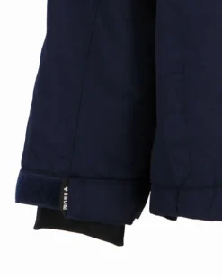 BRUGI - GIACCA DA SCI BAMBINA BLU E FUCSIA IMPERMEABILE E ANTIVENTO CON CAPPUCCIO