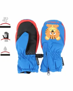 BRUGI - GUANTI DA SCI BAMBINO  BLU SENZA DITA  TIGRE- YU1Y