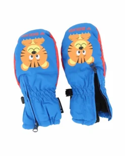 BRUGI - GUANTI DA SCI BAMBINO  BLU SENZA DITA  TIGRE- YU1Y