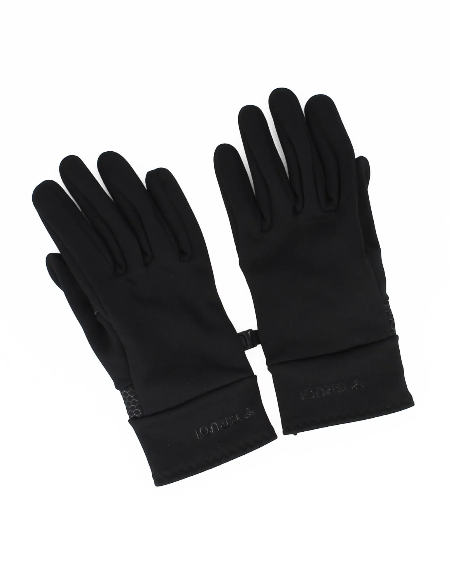 BRUGI - Guanti in tessuto a maglia da outdoor unisex neri