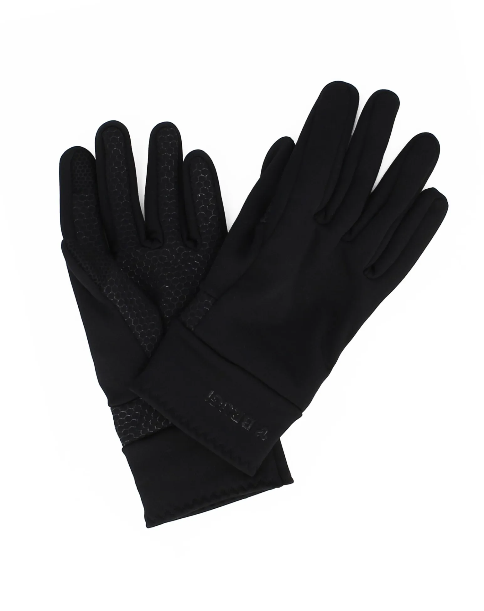 BRUGI - Guanti in tessuto a maglia da outdoor unisex neri