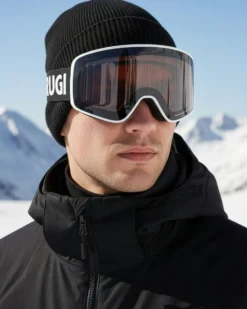 BRUGI - MASCHERA SCI UOMO BIANCA , ZJ1E-TB91- 010