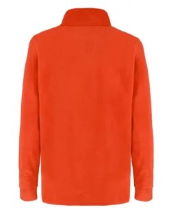 BRUGI - MICROPILE ARANCIONE DA UOMO MEZZA ZIP