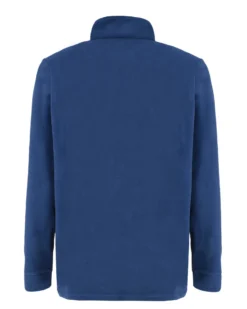 BRUGI - MICROPILE BLU DA UOMO MEZZA ZIP
