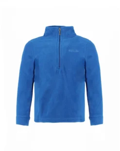 BRUGI - MICROPILE BLU MEZZA ZIP PER BAMBINI