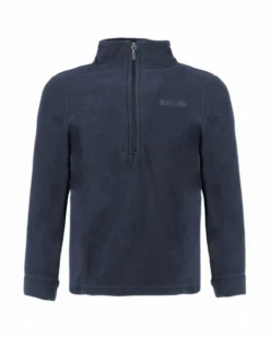 BRUGI - MICROPILE BLU MEZZA ZIP PER RAGAZZI