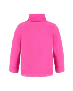 BRUGI - MICROPILE FUXIA MEZZA ZIP PER BAMBINI