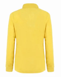 BRUGI - MICROPILE GIALLO DA DONNA MEZZA ZIP