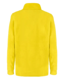 BRUGI - MICROPILE GIALLO DA UOMO MEZZA ZIP