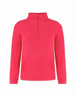 BRUGI - MICROPILE ROSA FLUO MEZZA ZIP PER RAGAZZI