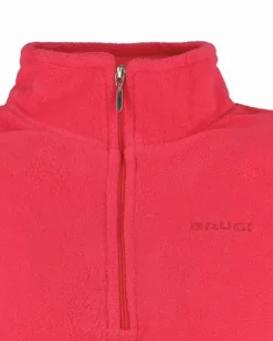 BRUGI - MICROPILE ROSA FLUO MEZZA ZIP PER RAGAZZI