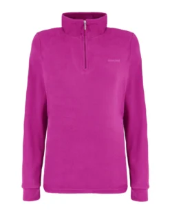 BRUGI - MICROPILE ROSA MAGENTA DA DONNA CON MEZZA ZIP