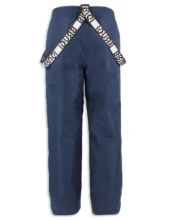 BRUGI - Pantalone da sci blu con bretelle regolabili uomo