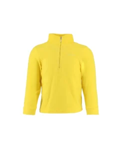 BRUGI - Pile da bambino giallo con mezza zip frontale