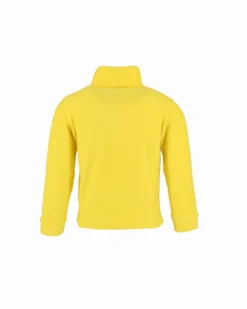 BRUGI - Pile da bambino giallo con mezza zip frontale
