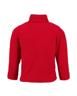 BRUGI - Pile da ragazzo rosso con mezza zip frontale