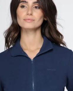 BRUGI - PILE FULL ZIP DONNA BLU, 9GZB-TZ17-404