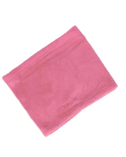 BRUGI - SALDACOLLO ROSA IN PELLICCIA ECOLOGICA CON RICAMO LOGO NELLA PARTE CENTRALE
