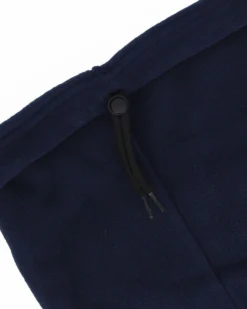 BRUGI - Scaldacollo in pile da uomo blu scuro con coulisse regolabile
