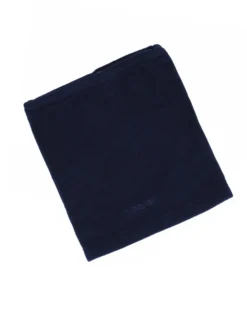 BRUGI - Scaldacollo in pile da uomo blu scuro con coulisse regolabile