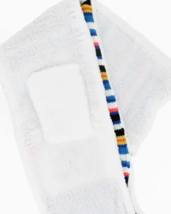 BRUGI - SCIARPA NERA A RIGHE CON ORSETTO - YU4G-6435_QFY