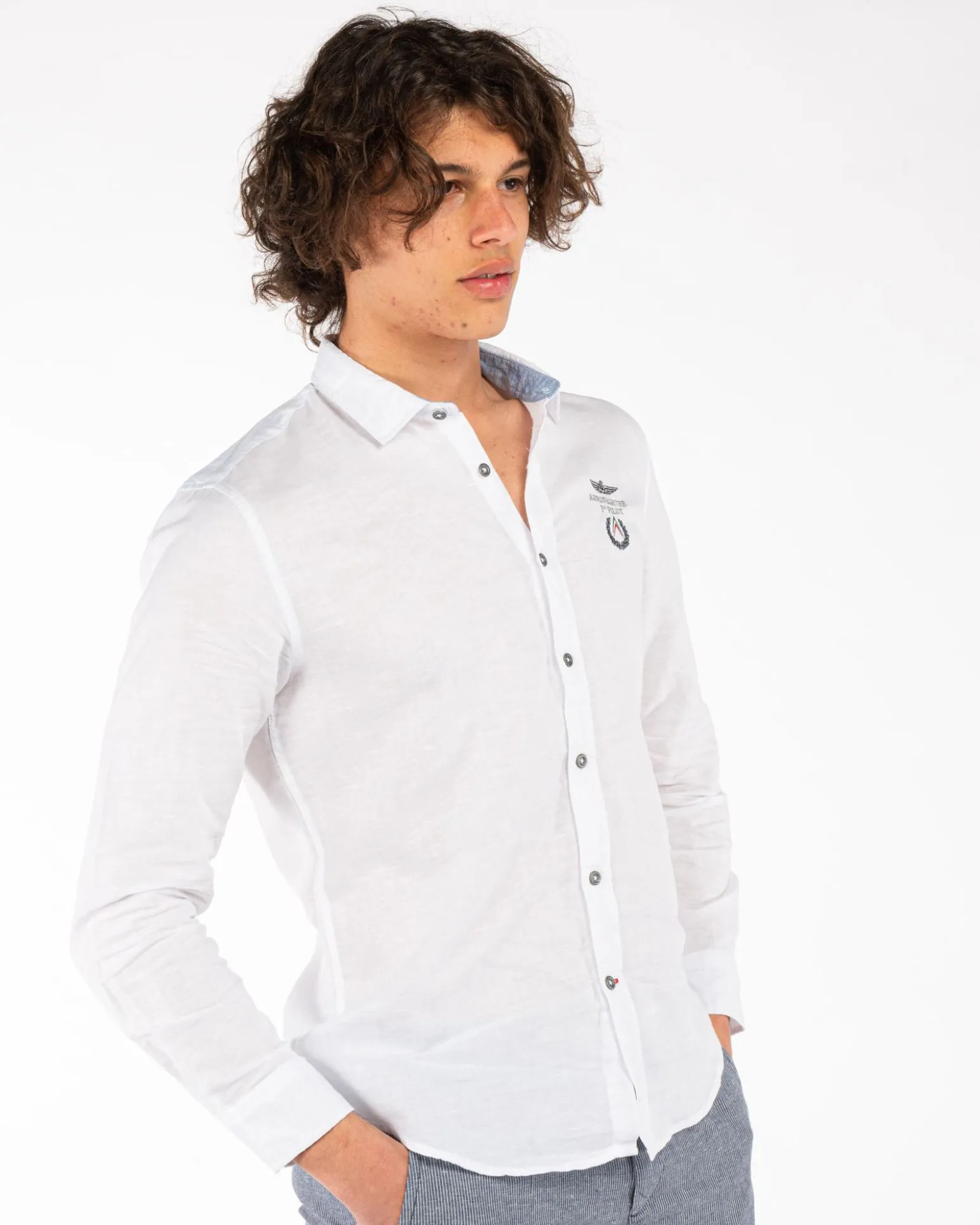 CAMICIA LINO MANICA LUNGA